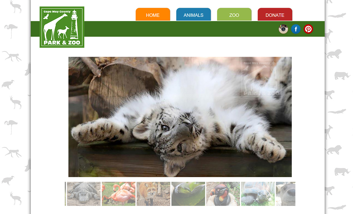 Cape May County Park & Zoo Website Image