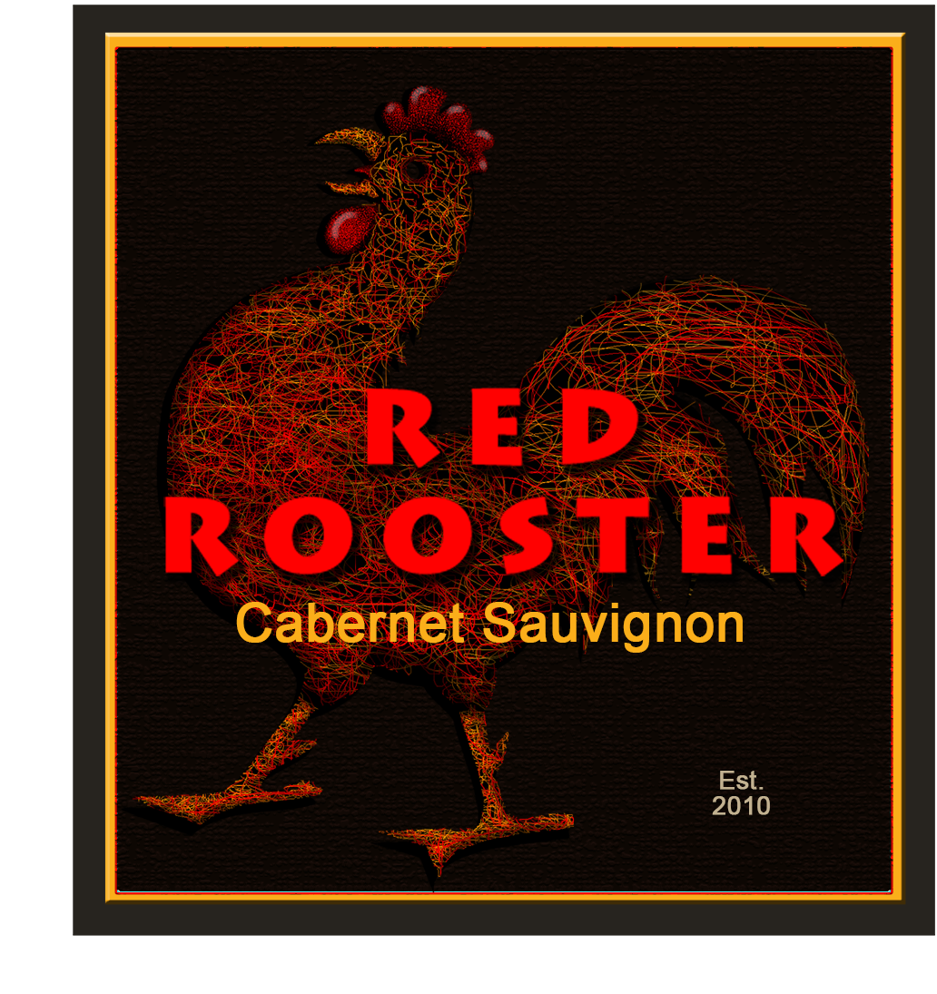 Red Rooster Wine Label Image